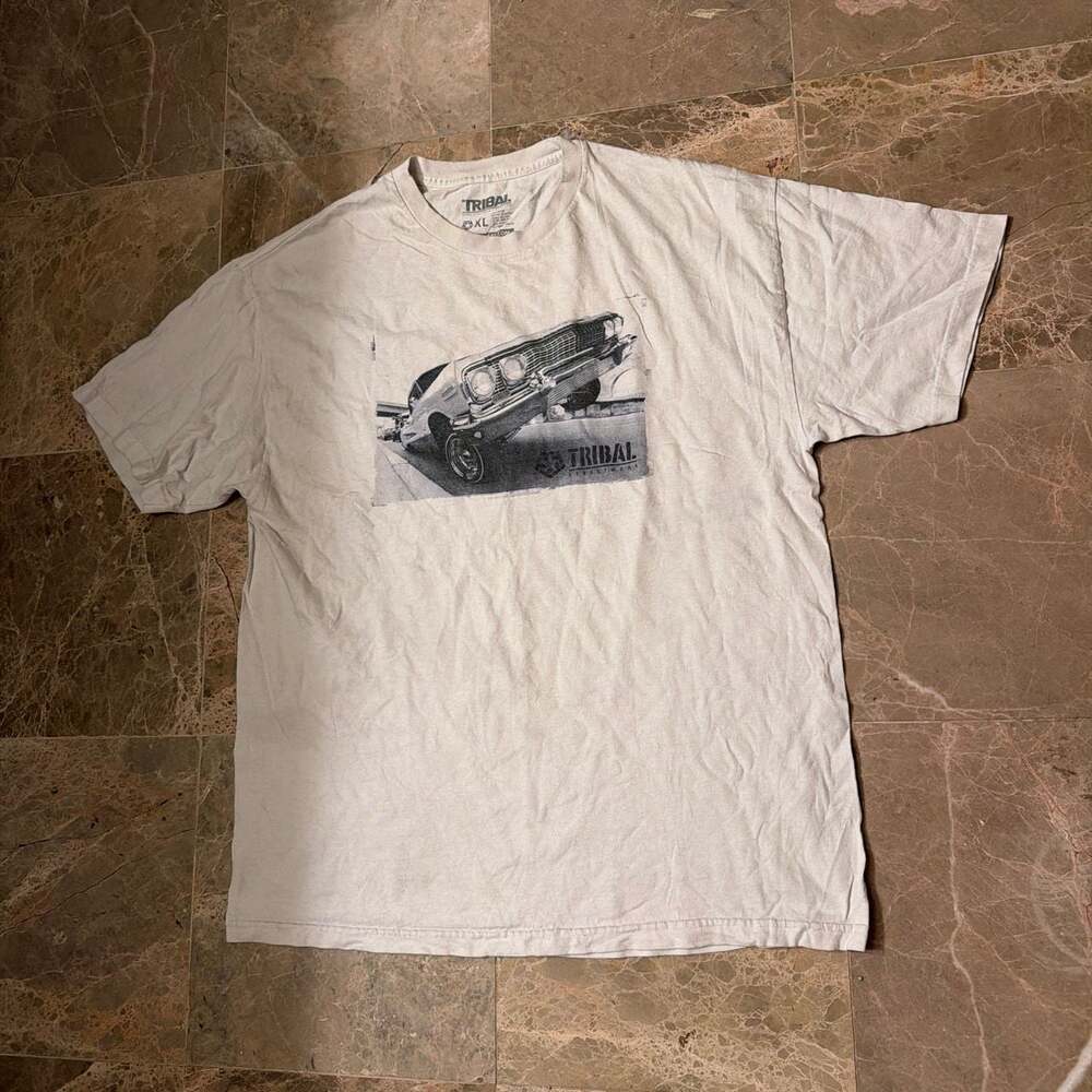 Tribal Streetwear Lowrider Car Graphic T-Shirt